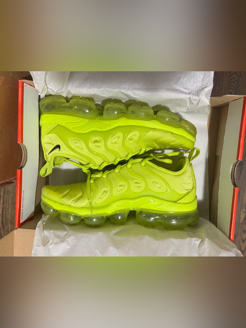 Nike Women’s Neon Yellow Vapormax-Style Running Sneakers